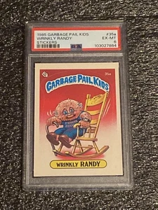 1985 GARBAGE PAIL KIDS STICKER #35A WRINKLY RANDY PSA 6 - Bild 1 von 3