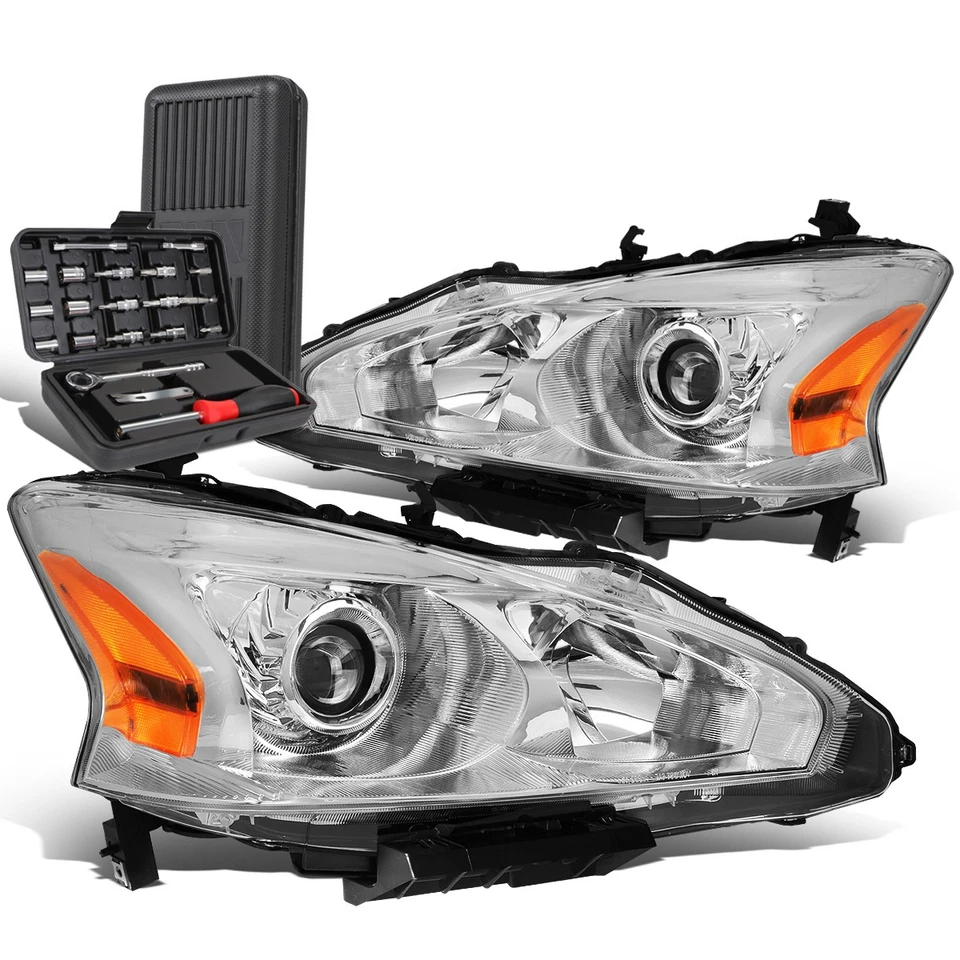 Faro proyector señal cromo/ámbar Altima 2013-2015 sedán + caja de herramientas Foto 1 de 4