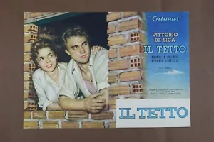 fotobusta pittorica film IL TETTO Vittorio De Sica G.Pallotta G.Listuzzi 1956 - Picture 1 of 1