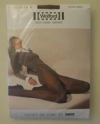 Nuevo y EMBALAJE ORIGINAL: ¡Mallas Wolford Velvet De Luxe 50! 50 Den! Talla XL! Rojo noche carmesí Foto 1 de 2