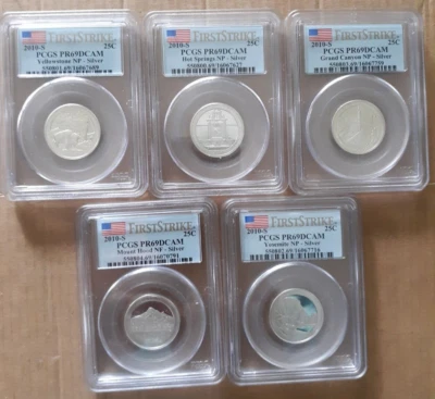 SET 2010-S SILVER 25c PCGS PR69DCAM FIRST STRIKE - Image 1 of 2