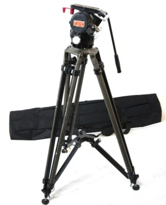 O'Connor 50D FL HEAD PANBAR WEDGE PL ORIGINAL TRIPOD C-440-O BAG SERVICED 50 Lbs - Image 1 of 4
