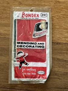Vintage Bondex Iron On Stay On Fabric Multi Color Mending & Decorating 3.25"x7" - Picture 1 of 7