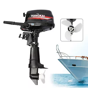 HANGKAI 2/4Stroke 6-12 HP Outboard Motor Air/Water Cooling Fishing Boat Engine - Bild 1 von 55