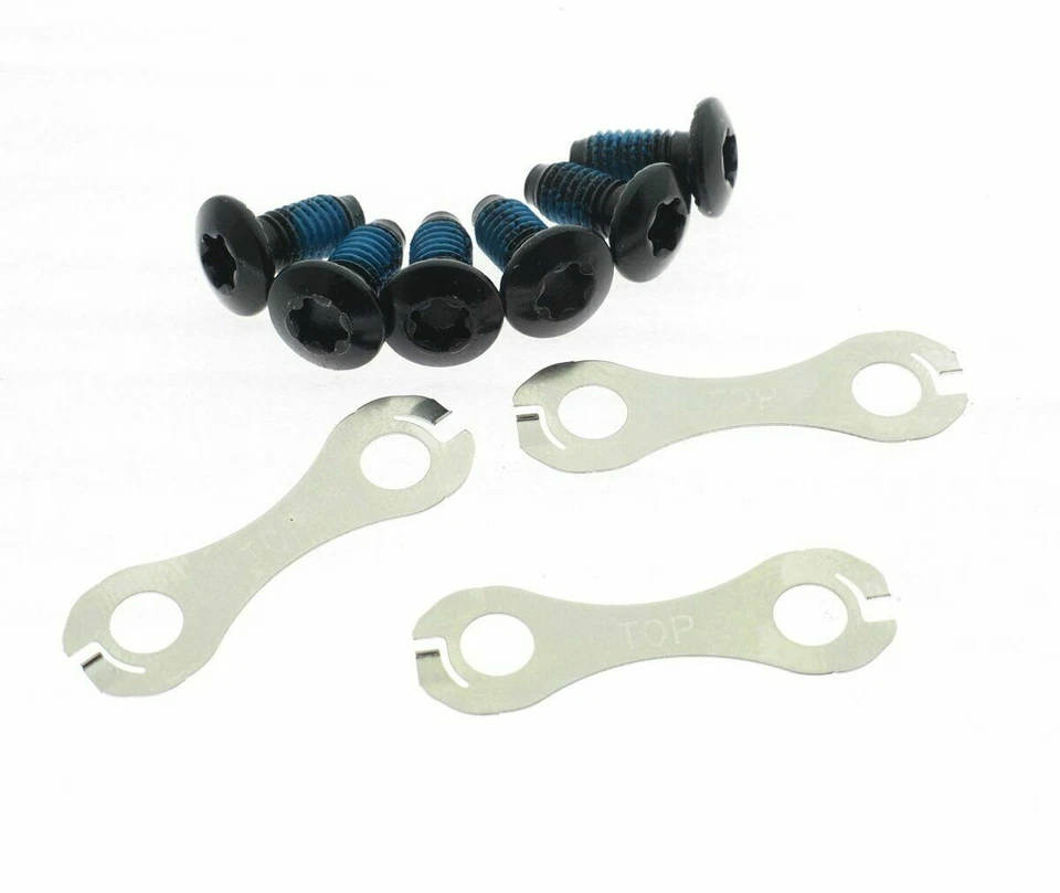 Shimano Rotor Bolts & Safety Washers - 6 Bolt Rotors - Y8KT98010 - RT56, RT66 - Image 1 of 1