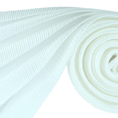 Correas de nailon ligeras BLANCAS-5 ANCHOS-2, 5, 10, 25, 50 o 100 yardas Foto 1 de 3