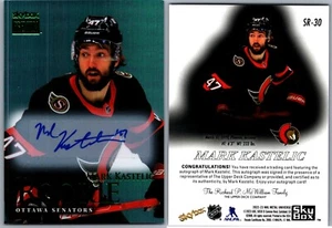 22-23 METAL UNIVERSE PREMIUM AUTO - MARK KASTELIC RC #SR-30 OTTAWA SENATORS - Picture 1 of 1
