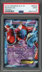 Carta promozionale PSA 9 2013 Pokemon Bianco e Nero Deoxys EX BW82 Black Star come nuova - Foto 1 di 2