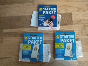 Handy Sim Karten Starter Paket Mit Jeweils 10 Euro Guthaben - Bild 1 von 1