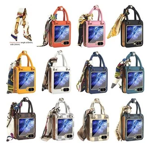 Funda protectora de teléfono con cinta diseño de moda de lujo para Samsung Galaxy Z Flip6/5/4/3 - Imagen 1 de 18
