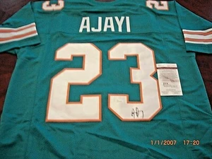 JAY AJAYI BOISE STATE,MIAMI DOLPHINS FUTURE RUNNING BACK JSA/COA SIGNED JERSEY - Picture 1 of 2