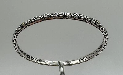 Rare Premium A by JH John Hardy Sterling Silver & 14K Gold Bangle Bracelet - Image 1 of 4