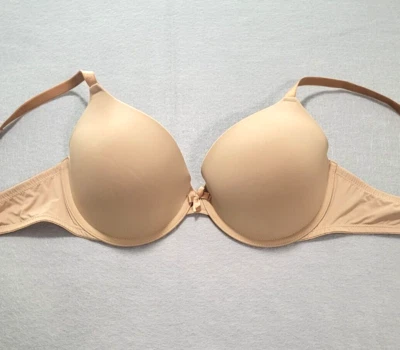 XHILARATION Nude/Beige UNDERWIRE Lightly Lined FULL COVERAGE T-Shirt Bra Sz 36D - Image 1 of 4