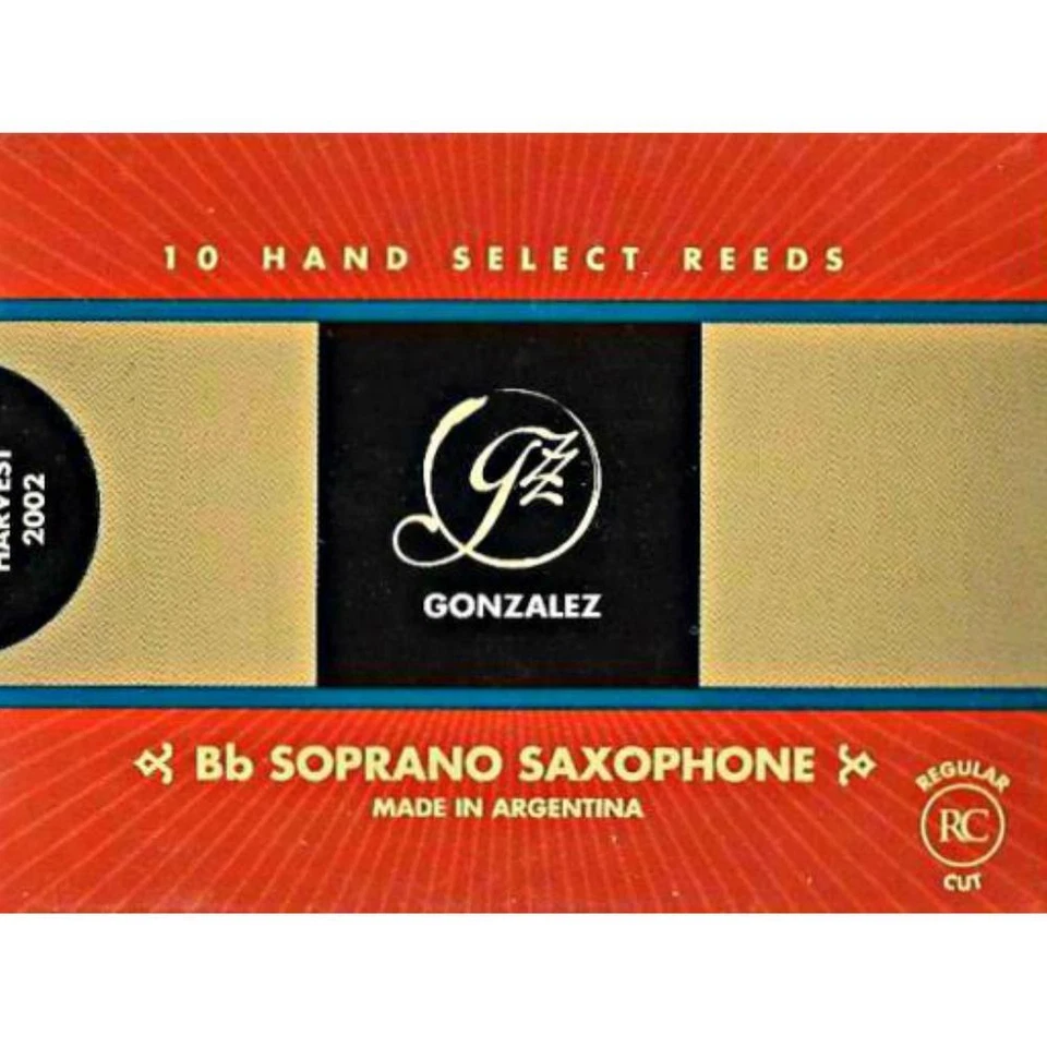 Gonzalez Bb Soprano Saxophone Reeds Strength 3, Box of 10