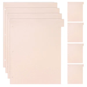  8 Sheets Partition Plate File Dividers Notebook Binder with Pockets Cute Tab - Picture 1 of 12