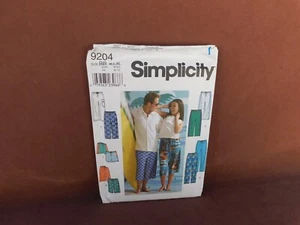 Simplicity Misses & Mens 38" - 48" Pants & Shorts Uncut Pattern 9204 - Picture 1 of 3