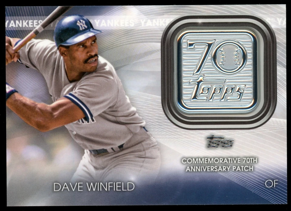 DAVE WINFIELD 2021 Topps Update Series 70th Anniversary Patch Card #T70P-DW - Image 1 of 1