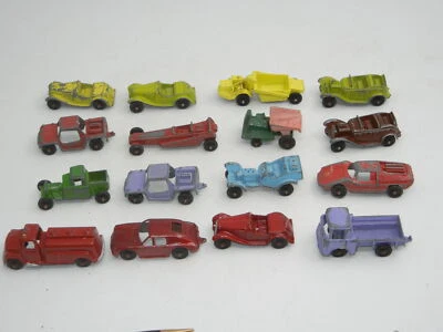  Lot of 15 Cast Metal Tootsietoy Cars and Trucks Earth Mover - Image 1 of 4
