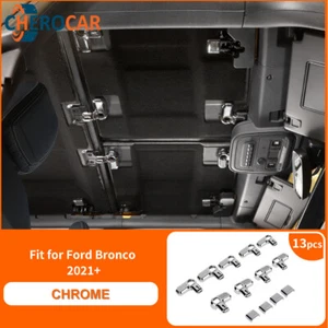 Kit de eliminación de techo rígido cromado 13X cubiertas abiertas techo para Bronco 2021-25 - Imagen 1 de 12
