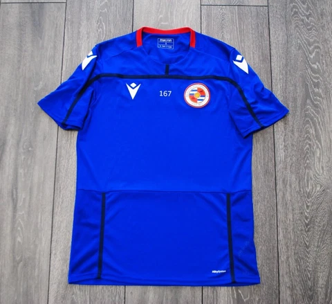 READING ENGLAND (THE ROYALS) MEN'S TRAINING FOOTBALL SHIRT JERSEY MACRON 2019-20 Cover