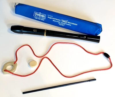 SOPRANO Halo Recorder Peripole Angel PB6000 Baroque w/ Accessories - Image 1 of 4