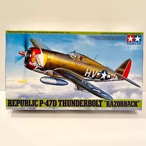VTG Tamiya 1:48 Republic P-47D Thunderbolt "Razorback" Airplane Model Kit #61086 - Picture 1 of 8