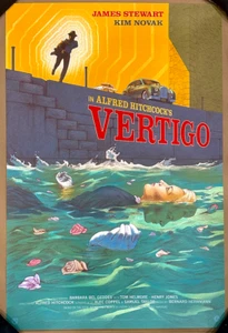 "VERTIGO" SIEBDRUCK VON JONATHAN BURTON #190/225 *AUSVERKAUFT* HITCHCOCK Mondo" - Bild 1 von 2