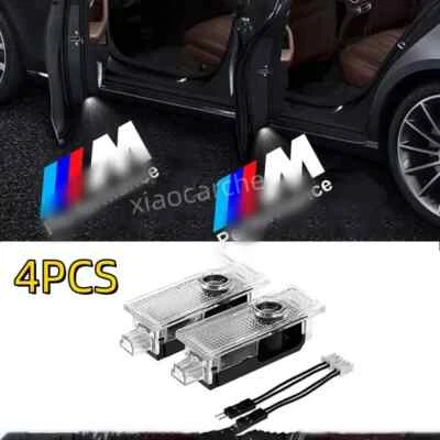 4X Luz de bienvenida para puerta de coche compatible con E60 E63 E90 E92 X1 aniversario Foto 1 de 4