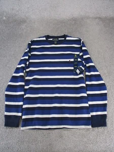 Polo Ralph Lauren Shirt Mens Medium Blue White Sleepwear Cotton New - Picture 1 of 9