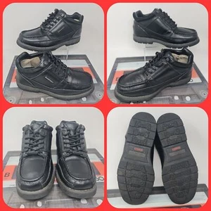 Rockport xcs boots men size 8 black leather wide fit waterproof outdoor hiking - Picture 1 of 13