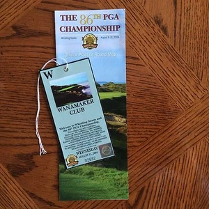 2004 86th PGA Championship Whistling Straits TICKET & PRACTICE ROUND MAP - Bild 1 von 10