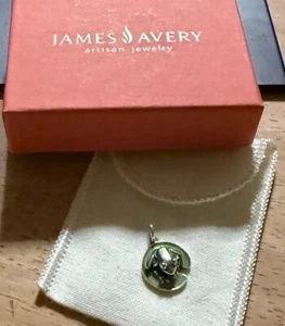 James Avery Emaille Frosch auf Lilie Pad Charm 3D Sterlingsilber nicht mehr produziert Neu im Karton - Bild 1 von 6