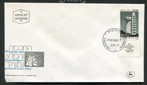 ISRAEL 1977, INSTITUTO DE CIENCIAS: ACELERADOR KOFFLER, Sc 647 TAB en F.D.C. - Imagen 1 de 1