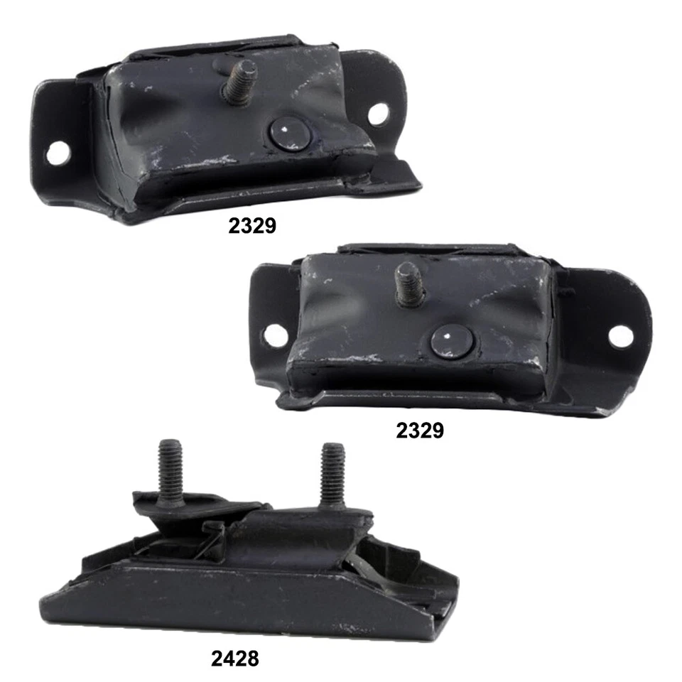 Juego de 3 piezas de montaje delantero izquierdo derecho y transmisión 2329x2 2448 para Ford Bronco F150 F100 Foto 1 de 4