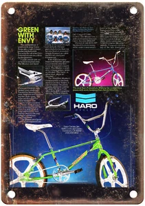 Old School BMX 1985 HARO Vintage Magazine Ad Reproduction Metal Sign B1085 - Picture 1 of 1
