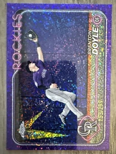 2024 Topps Chrome Purple Speckle Colorado Rockies Brenton Doyle 153/299 #139 - Picture 1 of 2