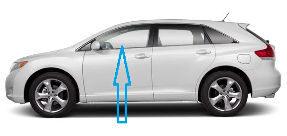 Fits: 2009-2016 Toyota Venza Driver Left Side Front Door Glass Window - Изображение 1 из 1