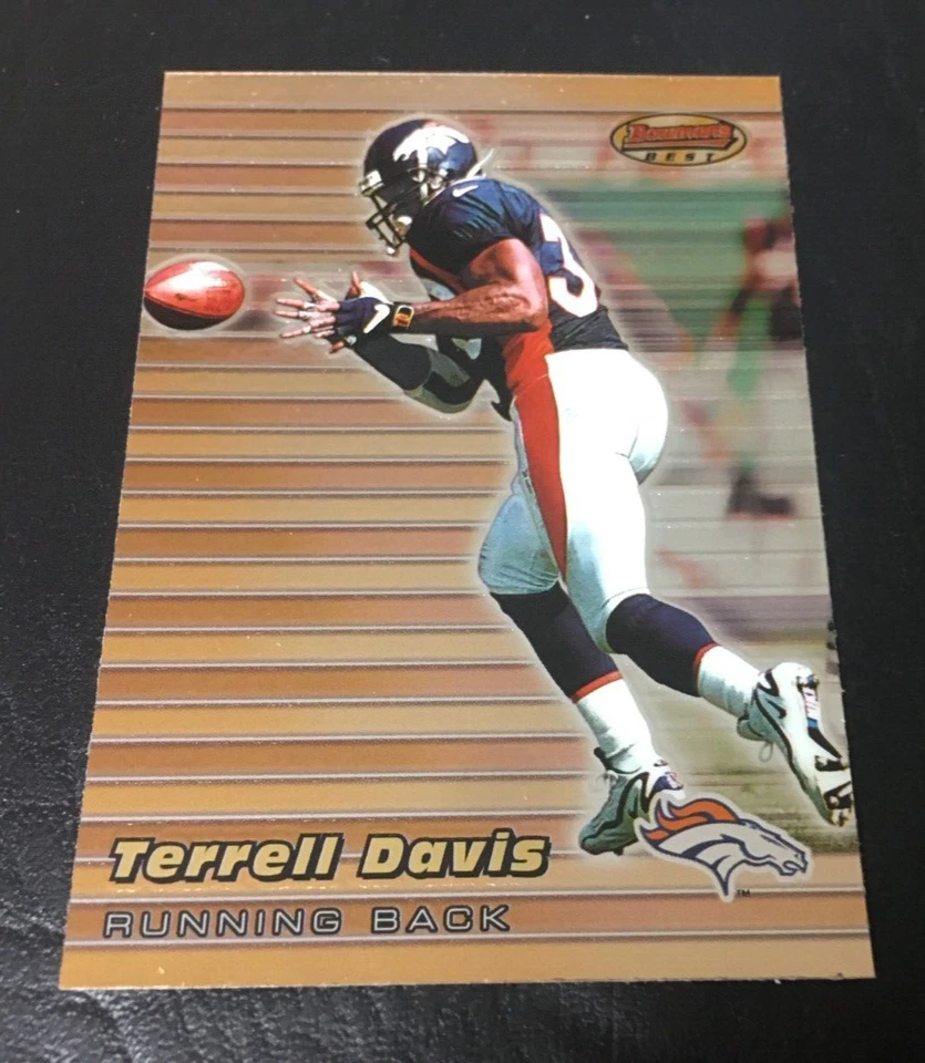 TERRELL DAVIS 1999 BOWMAN'S BEST PREMIUM CARD #39  DENVER BRONCOS HOF - Image 1 of 1