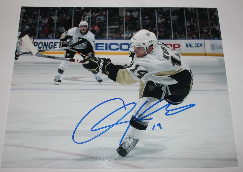 克里斯·昆尼茨签名 8 X 10 照片匹茨堡企鹅真品证明 — 第 1/1 张图片