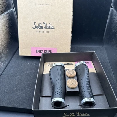 Selle Italia Epics Agarre Ergonómico Cuero Negro (9419-43) - Imagen 1 de 4