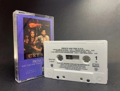 Prince CREAM Cassette MAXI SINGLE**RARE EXTENDED 9 TRACK U.S. IMPORT** NEAR MINT - Image 1 of 4