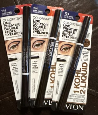 3 PACK - Revlon Colorstay Line Creator Eyeliner Kohl Pencil - 154 Cool As Ice - Image 1 of 3