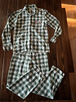 Disney Cuadros Cuadros Navidad Vacaciones Pijama Pijama Conjunto Mickey Donald Pato Talla S Foto 1 de 4