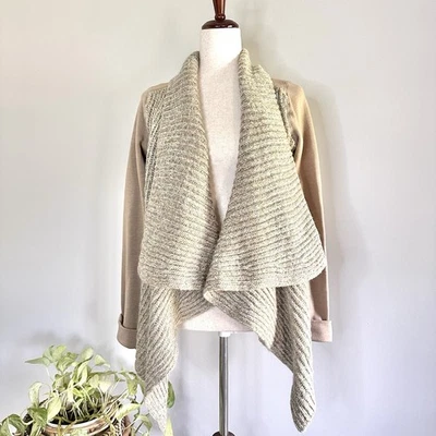 Cárdigan suéter Prana Demure cascada para mujer S pequeño mezcla de lana Foto 1 de 4