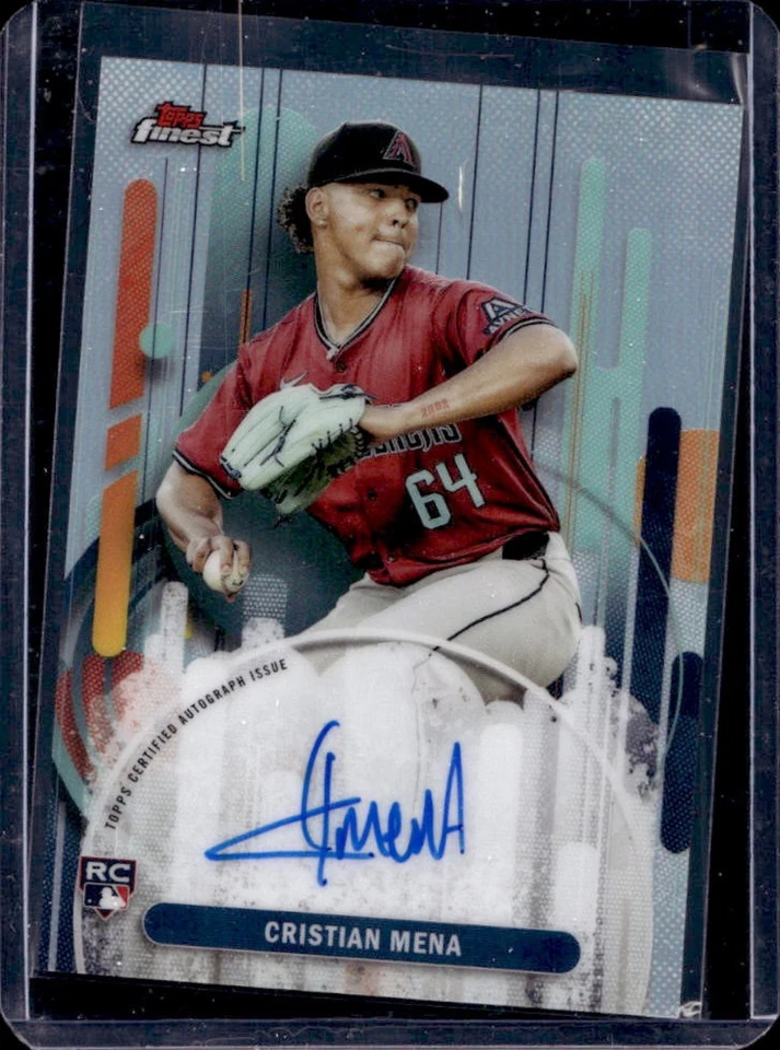 2025 Finest Cristian Mena Auto RC Refractor Rookie #FA-CME Diamondbacks - Image 1 of 2