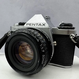 Pentax ME Super 35mm SLR Film Camera Working Pentax A 50mm Lens 1.7 READ - Picture 1 of 17