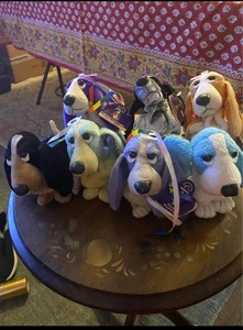 Set of 7 Rare Applause Hush Puppy Beanie Plush - Picture 1 of 5