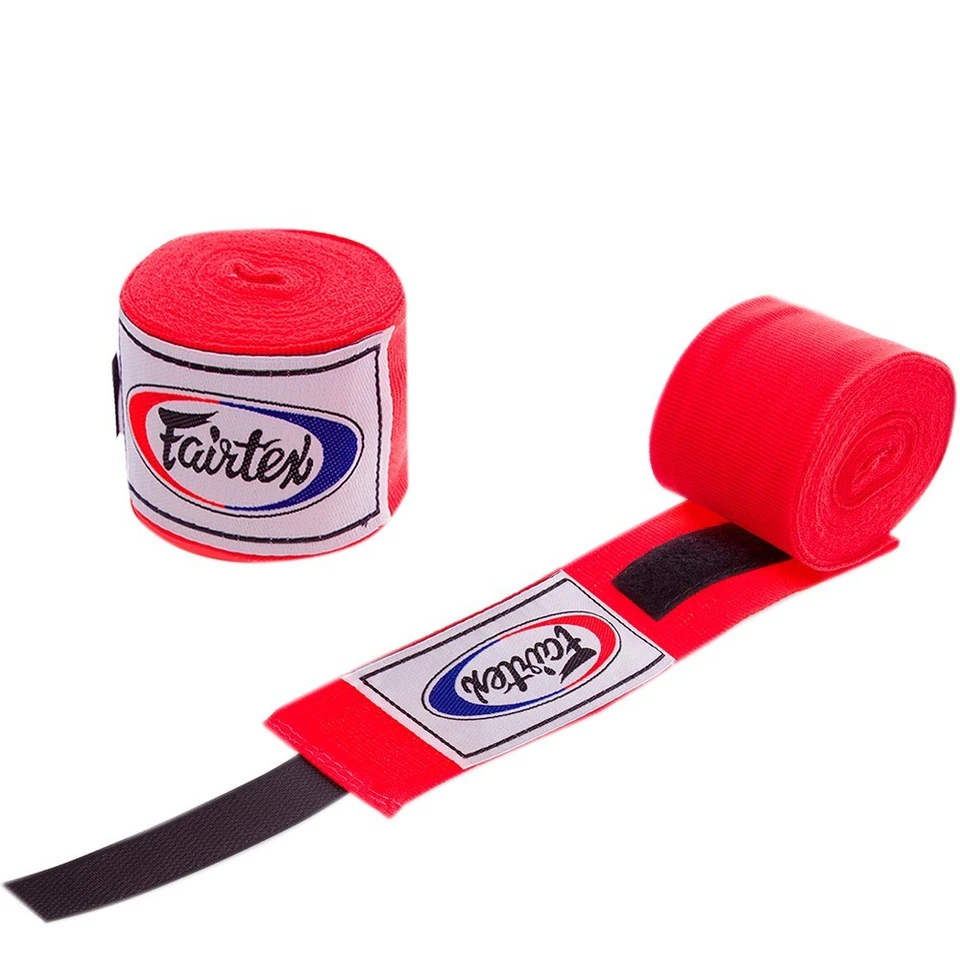 Envolturas de manos Fairtex 120" 180" algodón elástico Muay Thai boxeo kickboxing MMA Foto 1 de 1