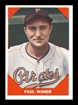 Fleer #76 1960 Paul Waner DP casi nuevo/casi nuevo+ X3184756 Foto 1 de 2
