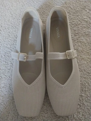 Vivaia Square Toe Margot Mary Jane Shoes  Size. US 10 W EUR 41.5 W - Image 1 of 4